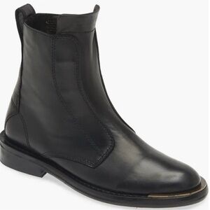 Zadig & Voltaire Black Leather Ankle Boots